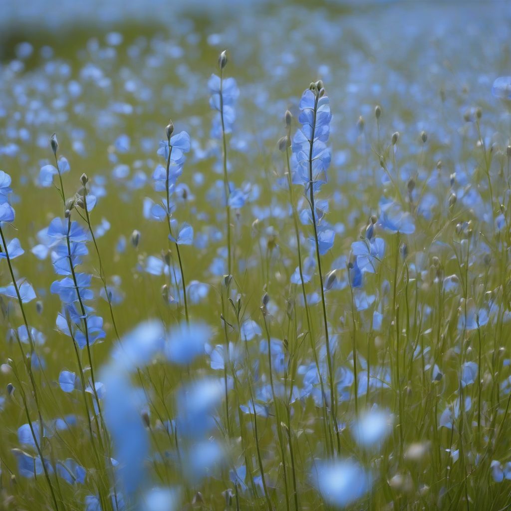 Flax Plants for Linen Production